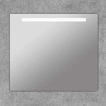 Espejo led baño cuadrado frontal EQUAL 80x80 - CRISTALED